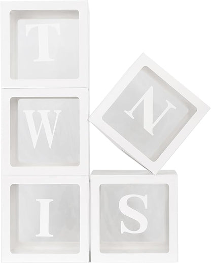 White TWINS Balloons Boxes by Unknown