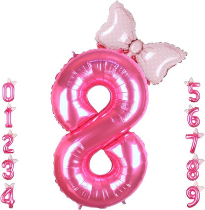 40 inch Pink Number 8 Balloon by Kwuz