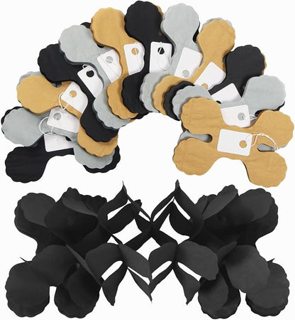 Black-Gold Silver Party-Decorations Streamers Garland - 157Ft Graduation - Image 4