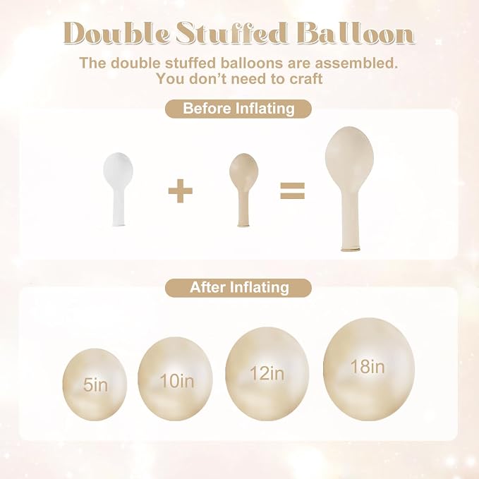 White Balloon Arch Kit for Wedding Bridal Shower Baby Shower Decorations | - Image 3