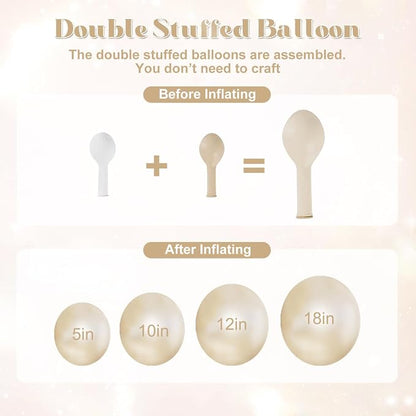 White Balloon Arch Kit for Wedding Bridal Shower Baby Shower Decorations | - Image 3