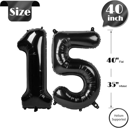 Black 15 Balloon - Image 6