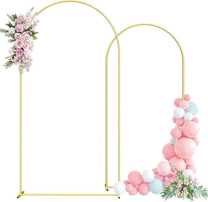 Metal Arch Backdrop Stand, 7.2FT+6FT Wedding Arch Frame, Balloon Arch Backdrop by Unknown