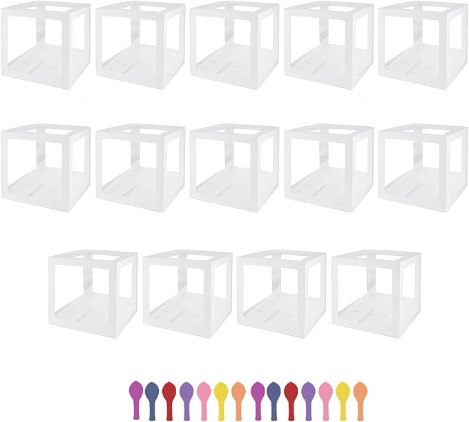 14 Pcs Transparent Balloon Boxes by UCEHIPAW
