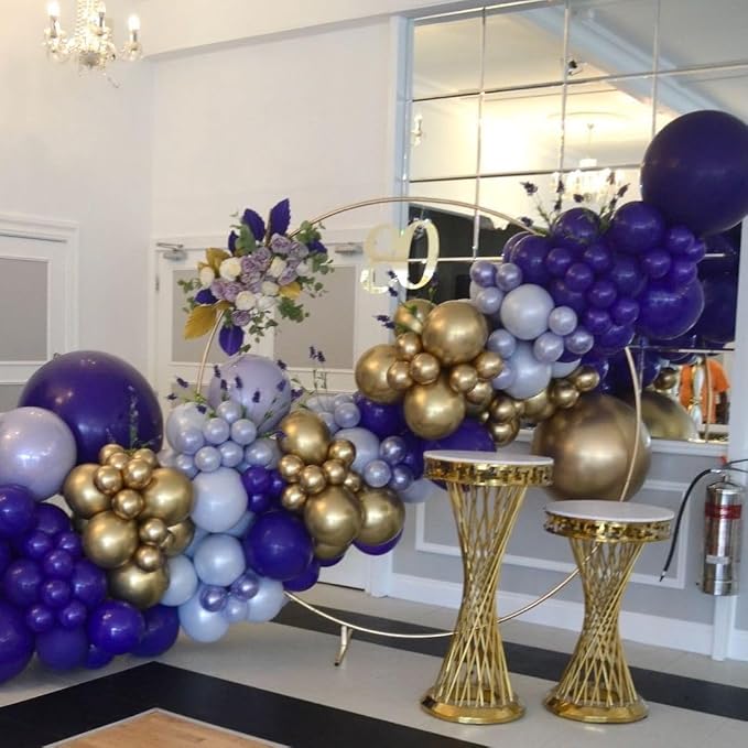 KBZVNAF Dark Purple Latex Party Balloons 50 Pack 12 inch | Purple Helium Matte - Image 5