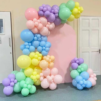 Pastel Rainbow Balloon Arch Kit, Macaron Assorted Colorful Party Balloons | - Image 5
