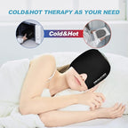 Cold Hat, Ice Cap, Ice Head Wrap, Cold & Hot Therapy Reusable 360 Compression Flexible Ice Pack Head Wrap, Cold Head Park Wrap. Black