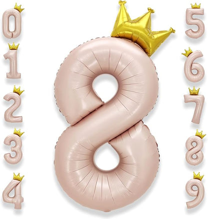 AULE 40 Inch Big Pink 8 Balloon Number by AULE