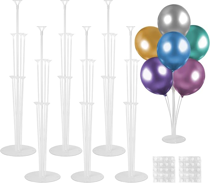 Voircoloria 6 Sets Balloon Stand Kits, Balloon Sticks by Voircoloria