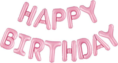 CANREVEL Happy Birthday Banner Decorations + Sign Balloons, by CANREVEL