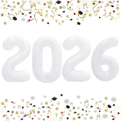 42 Inch 2026 Foil Number Balloons by GOER