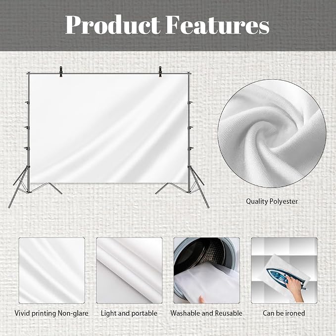 MEHOFOND 10x7ft Mr and Mrs Custom Backdrop - Image 2