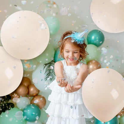 24 Pack Big White Sand Balloons, 18 Inch Large Cream White Beige Balloons Jumbo - Image 7