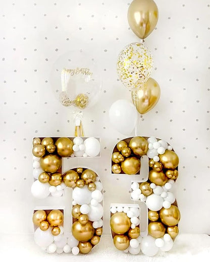 FOTIOMRG 120pcs 5 inch Metallic Gold Balloons | Birthday, Graduation, Baby - Image 6
