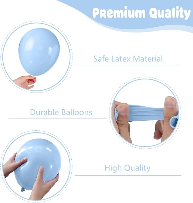 Pink and Blue Balloons, for Girl Boy Gender Reveal Birthday Baby Shower Party - Image 3