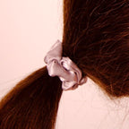 Amelia Beauty, Grey Satin Small Scrunchies, 12-Pack – No Damage Hair Ties for Women, Gentle & Durable Hair Accessories, 2.5in x 0.5in