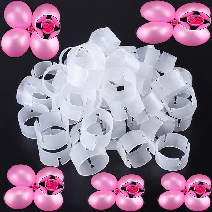 50Pcs Decorative Decor Balloon Rings Buckle Balloon Arch Folder Convenient Clip by CGNRONEAU