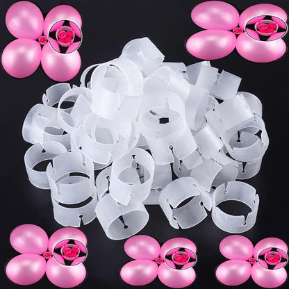 50Pcs Decorative Decor Balloon Rings Buckle Balloon Arch Folder Convenient Clip by CGNRONEAU