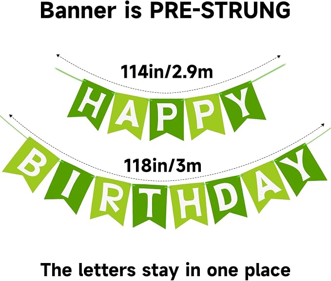 Happy Birthday Banner Birthday Party Banner NO DIY Happy Birthday Sign | - Image 3