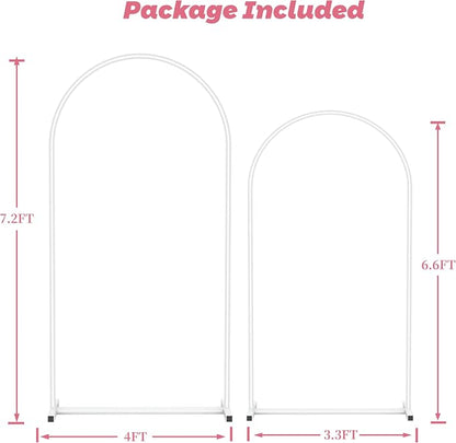 Arch Backdrop Stand Set of 2, Birthday Party, Baby Shower, Graduation, Floral - Image 3