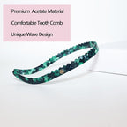 Headband Designed for Eyewear,Flex No Pressure Comfortable Hair Band Fashion Acetate Headbands for Womens Sisters Girls Gifts-Lake Green