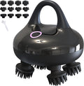 arboleaf Electric Scalp Massager Kneading Head Massager Scalp Stress Relax, Portable 6 in 1 Hair Massage with 12 Removable Massage Claws, Recharagable Head Stratcher, Gift for Mom Dad