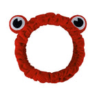 Jowmoy red Frog Eye Elastic Headband - Versatile for Spa, Skincare, Makeup, Face Wash, Fun Gift for Women (1 Pack)
