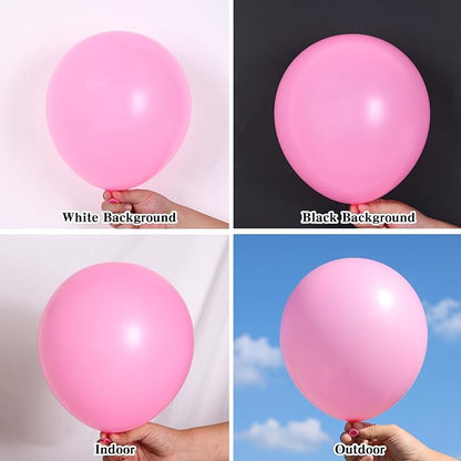 RUBFAC 135pcs Pink Balloons Different Sizes 18 12 10 5 Inches - Image 4