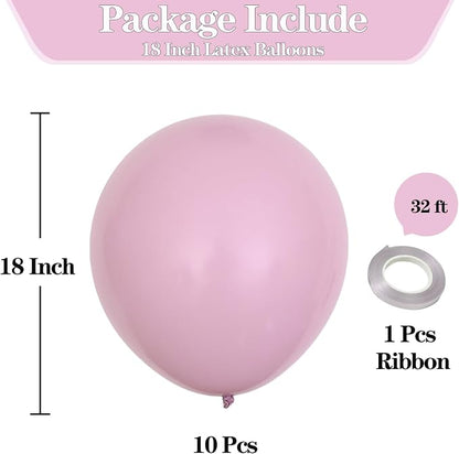 18 inch Pastel Pink Balloons - Image 2