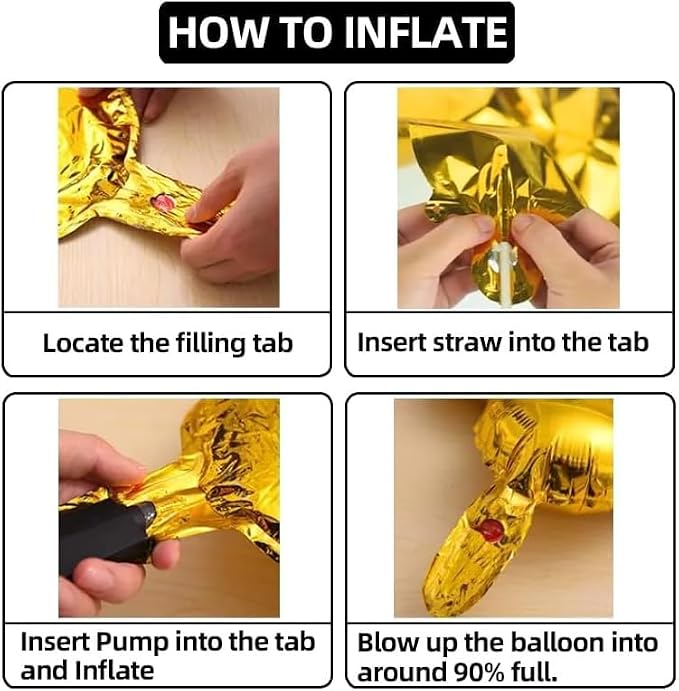 40 Inch Number Balloons 60 Gold Big Giant Jumbo Number Foil Mylar Balloons - Image 2