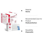 Jointown BASIC Medical Blue Nitrile Exam Gloves - Latex-Free & Powder-Free - NGPF7004 (Case of 1,000), Xtra Large