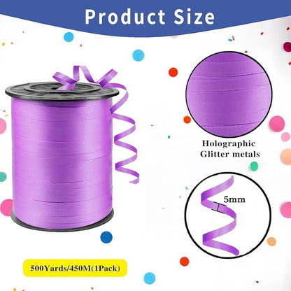 500 Yard Premium Light Purple Curling Ribbon Balloon String, 3/16" - Image 2