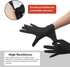 Disposable Gloves Small, Nitrile and Vinyl Blend Latex Free Gloves, 4 Mil,1000 Pc. Food Grade Glove for Cleaning, Food Prep, Hair Dye, Tattoo, Black