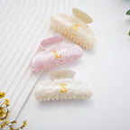 Initial Cute Hair Clips - White Letter Elegant Hair Claw Clips, Fashion Glitter Claw Clips Durable Hair Clips, Wedding Gift, Bridesmaid Gifts, Birthday Gifts, Christmas Gift, Letter K