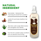 The Roots Naturelle Braid Sheen Braid Spray Twin Pack | 24 Fl Oz | Leave-in Conditioner with Shea Butter | Enriched with Vitamins and Essential Oils | Anti-Itch, Anti-Frizz | Great for Twists and Locs