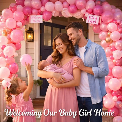 Pink Balloons 12 Inch, 100 Pack Latex Party Balloons, Round Helium Light Pink - Image 6