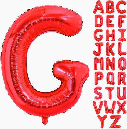 Red Letter G Balloons, G Balloon 40 Inch G Balloons Letter by BBPOOL