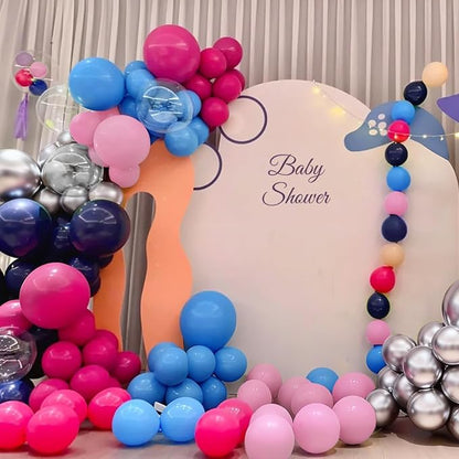 Blue Pink Balloon Garland Arch Kit - Image 7