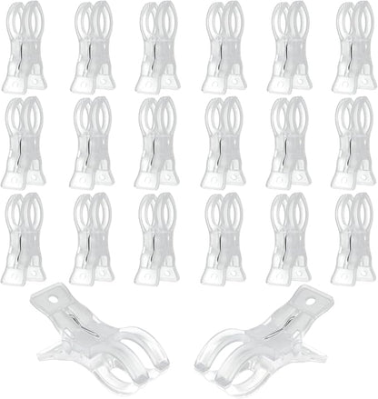 3.5 Inch Clear Plastic Spring Clamps, Transparent Clips by Unknown