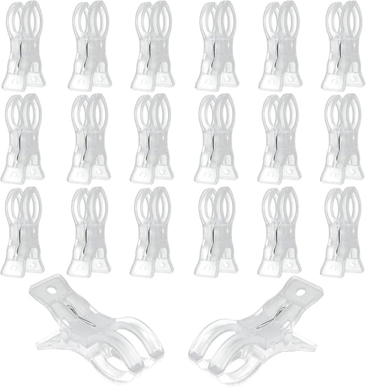 3.5 Inch Clear Plastic Spring Clamps, Transparent Clips by Unknown