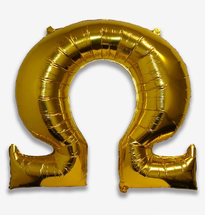 Omega - Greek Letter Balloon - Large 33" x 30" Gold Foil Balloon by SororityShop