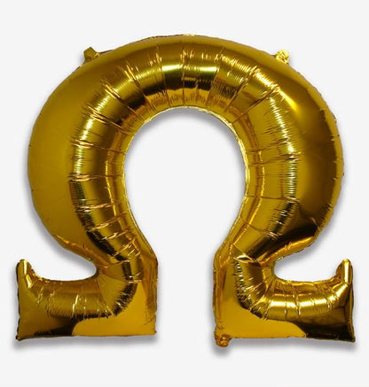 Omega - Greek Letter Balloon - Large 33" x 30" Gold Foil Balloon by SororityShop