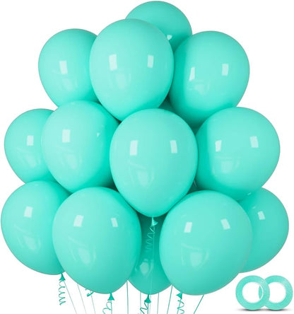 100pcs Teal Balloons 12 Inch Turquoise Aqua Blue Dark Teal Balloon | Teal Latex by ASIYUHY