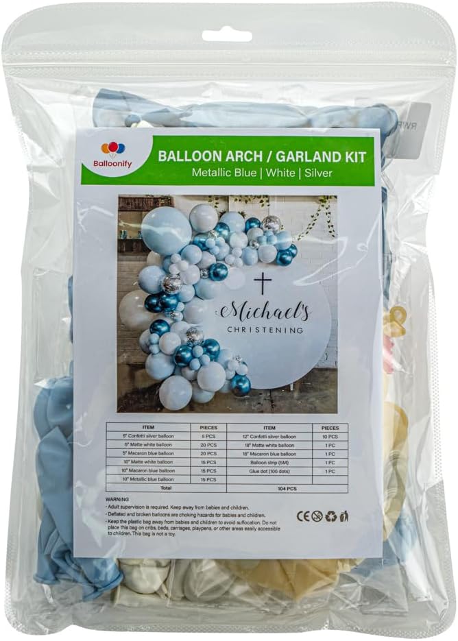 Restaurantware-Balloonify Balloon Garland Set, 1 Party Decoration Kit - Image 2