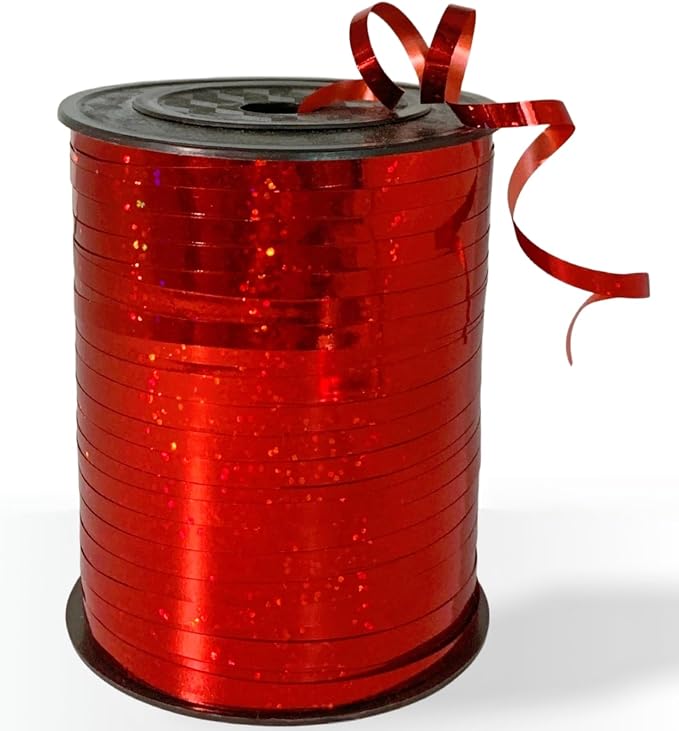 500 Yard Red Ribbon Curling Balloon String, Christmas Ribbons by Winjeto
