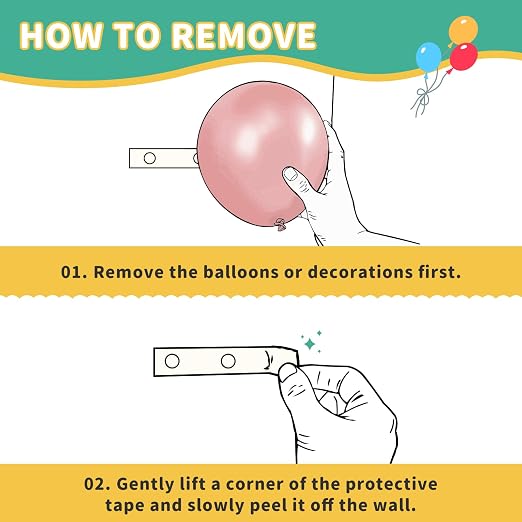 Wall-Safe Balloon Glue Dots Set, No Residue Decoration Kit - Image 4
