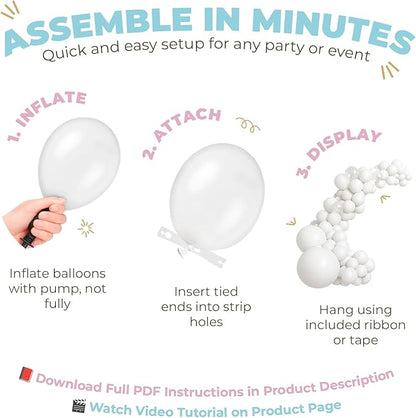 Vellax 78-Pc Mermaid Balloon Garland Arch Kit, Under the Sea Theme | 78-pc - Image 3