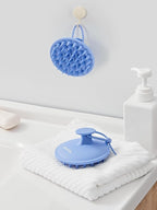 HEETA Scalp Massager Shampoo Brush with Silicone Bristles for Dandruff Removal Scalp Care & Hair Growth, Scalp Scrubber for All Hair Types, Head Massager Stress Relax, Upgraded Large Design,Blue