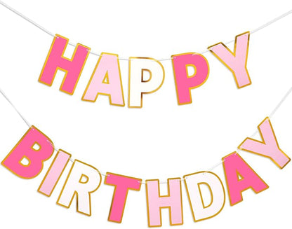 Pre-Strung Happy Birthday Banner by LITAUS