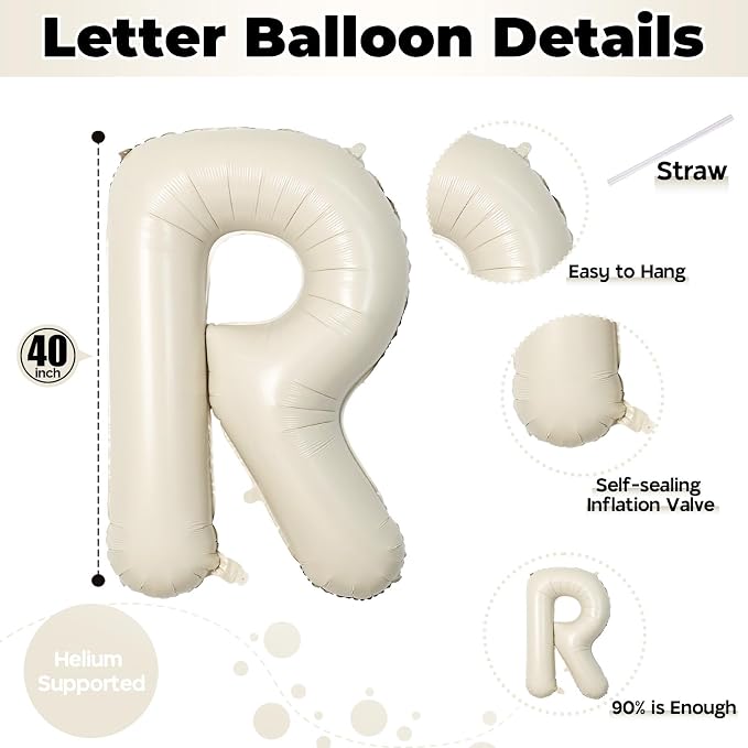 Big Alphabet Foil Word Balloons - Image 2
